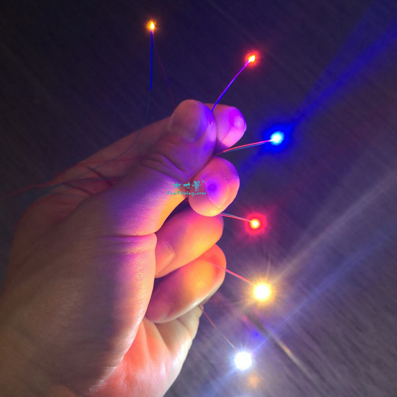 Model Kit Fantasy - Pre-Wired 3V #0402 SMD LED รุ่นสีขาวเย็น30ซม.สาย