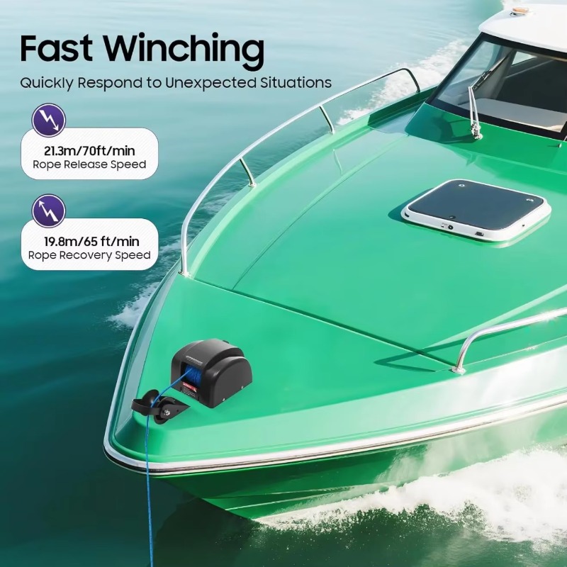 วินช์สมอไฟฟ้า 12V รุ่น AC 45 A - Model Kit Yacht บทวิจารณ์และราคา
